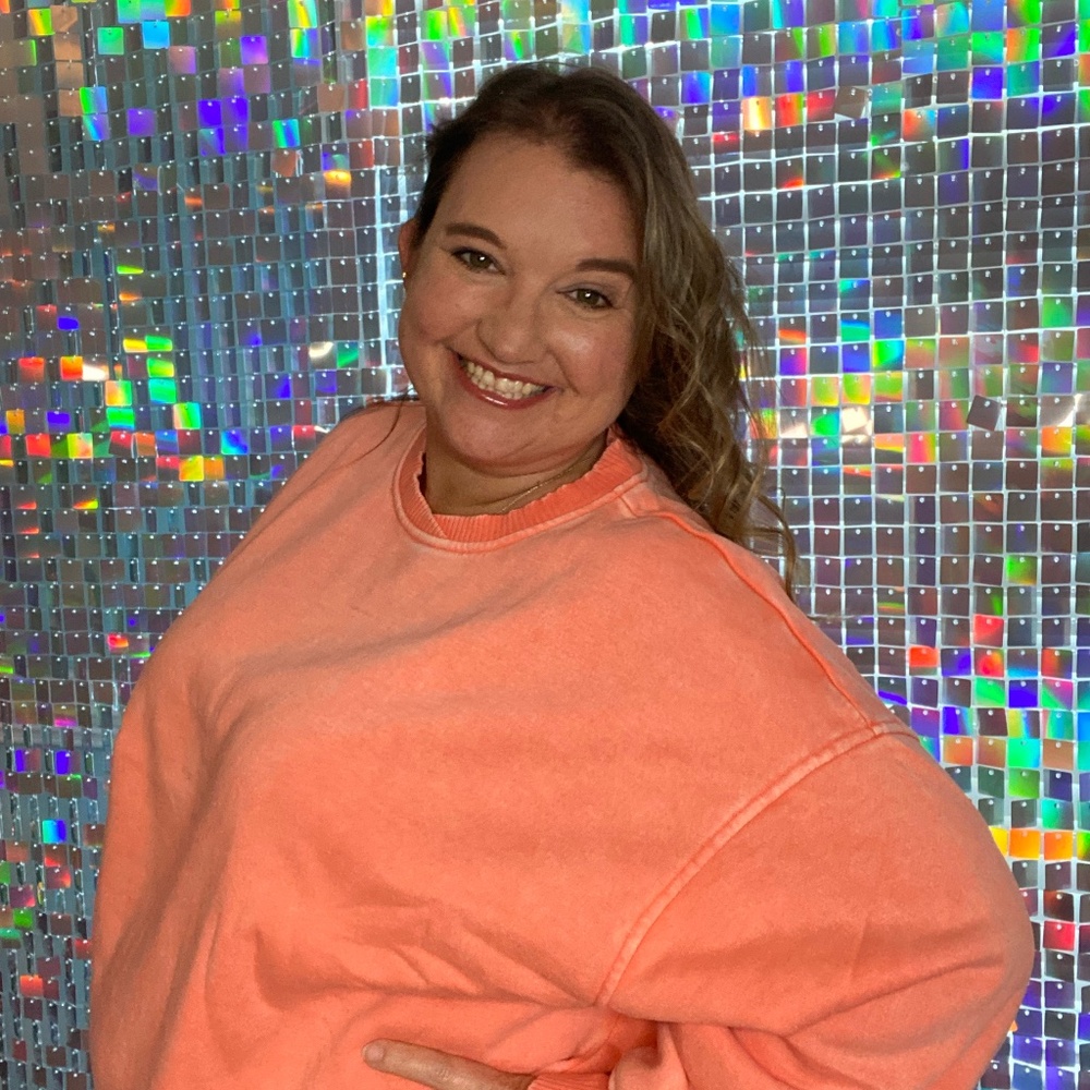 Zenana Orange light acid wash pullover